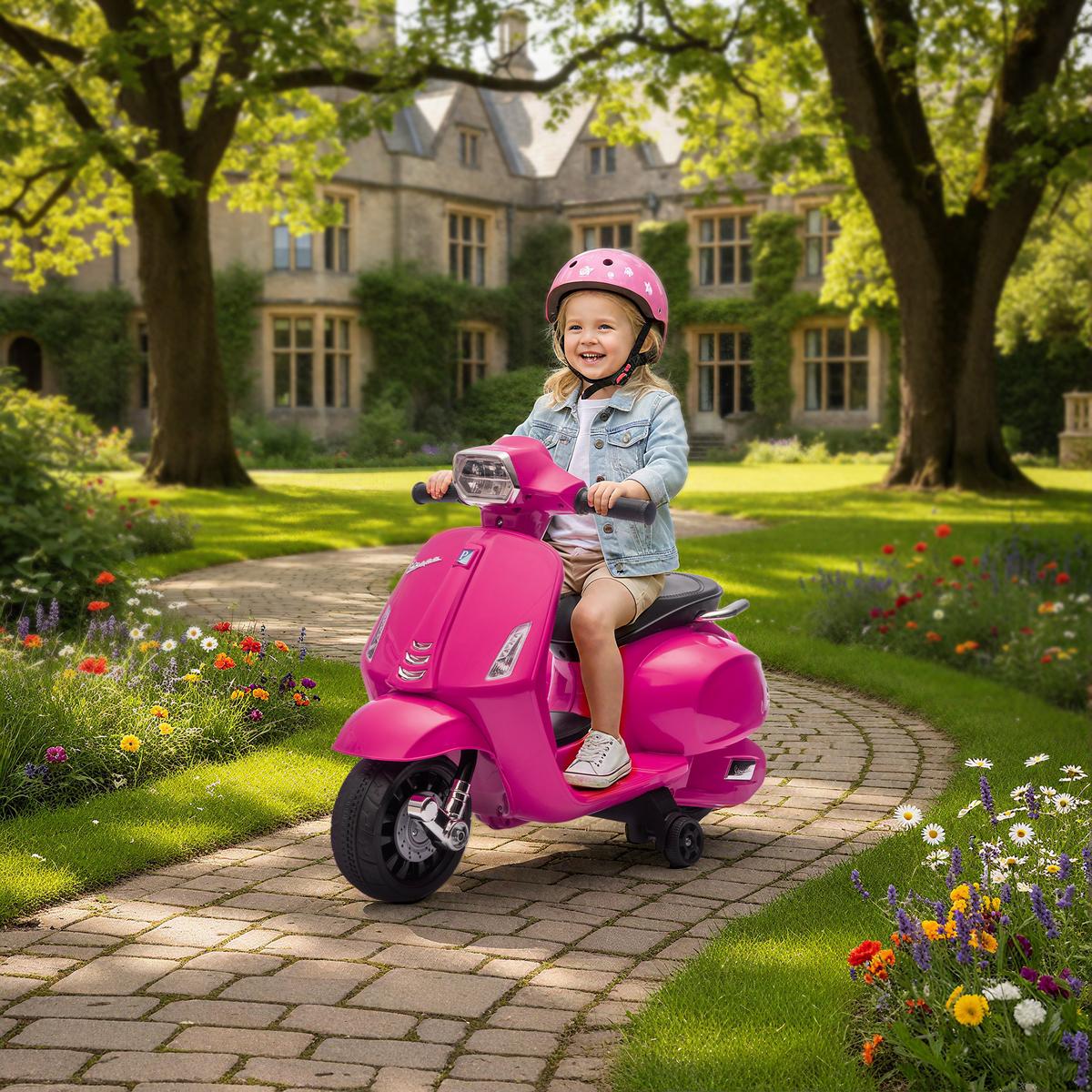 ELEKTROMOTORRAD Kunststoff Metall Rosa - Rosa, Kunststoff (71/37/52cm) - AIYAPLAY