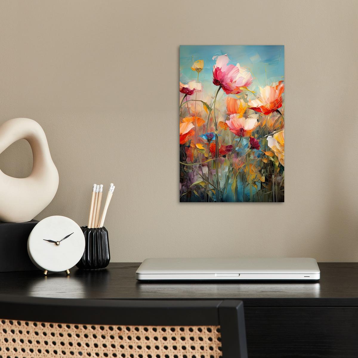 POSTER Blumen - Aquarell - Kunst - Botanisch - Natur Room Decor 20x30 cm - Orange, Papier (20/30/0.1cm) - MuchoWow