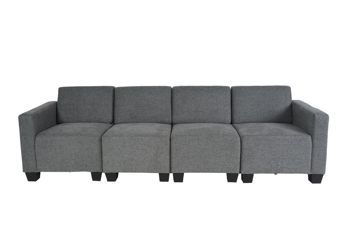 4-SITZER SOFA COUCH Grau - Grau, Textil (250/76/72cm) - MCW