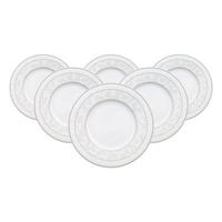 BROTTELLER Gray Pearl weiß ø 18 cm 6er Set - Weiß, Keramik (18cm) - Villeroy & Boch