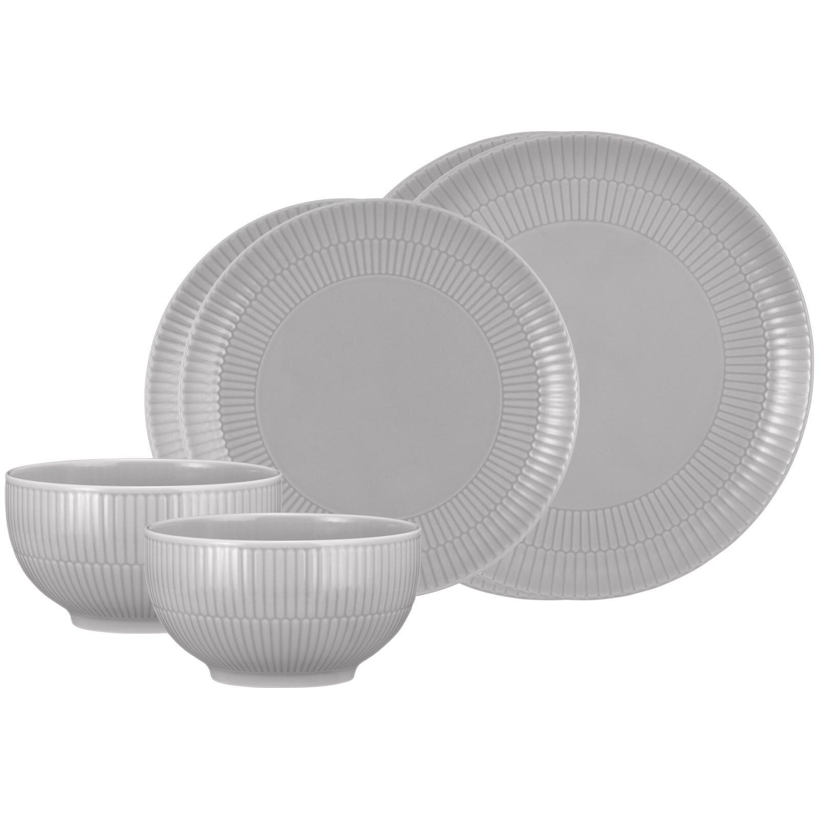 BASIC-SET Amina Silbergrau 6-tlg. - Grau, Keramik (2/2/2cm) - Seltmann Weiden