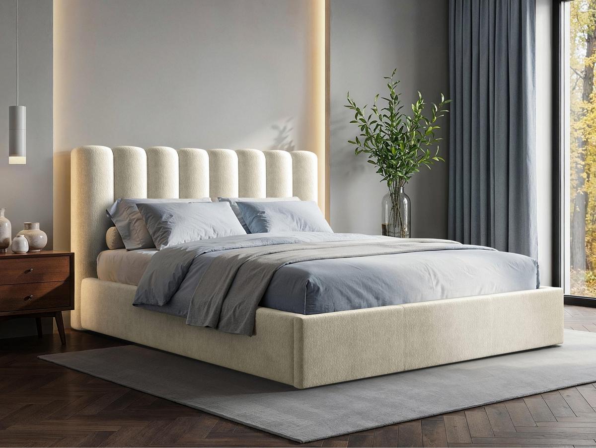 POLSTERBETT Nox - Beige/Naturfarben, Holzwerkstoff/Textil (160/200cm) - MIRJAN24