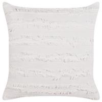 DEKOKISSEN Weiß 45/45 cm Makneh - Weiß, Naturmaterialien (45/45cm) - Beliani