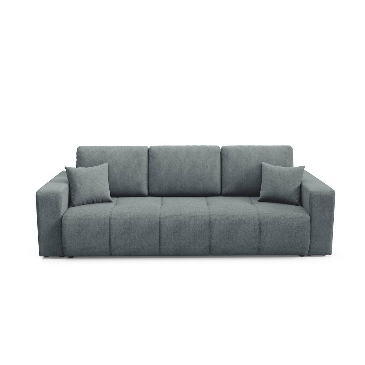 SOFA Vasco 3 Sitzplätze Grau - Grau, Holz (244/86/92cm) - Petits-meubles