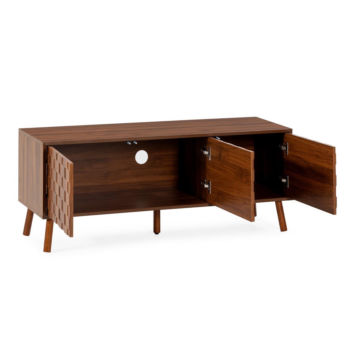 TV-ELEMENT Canadá 3 türen Walnuss-Optik - Walnussfarben, Holzwerkstoff (130/51/40cm) - VS Venta-stock