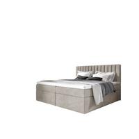 BOXBETT Linnea - Beige, Holzwerkstoff/Textil (180/220cm) - Fun Möbel