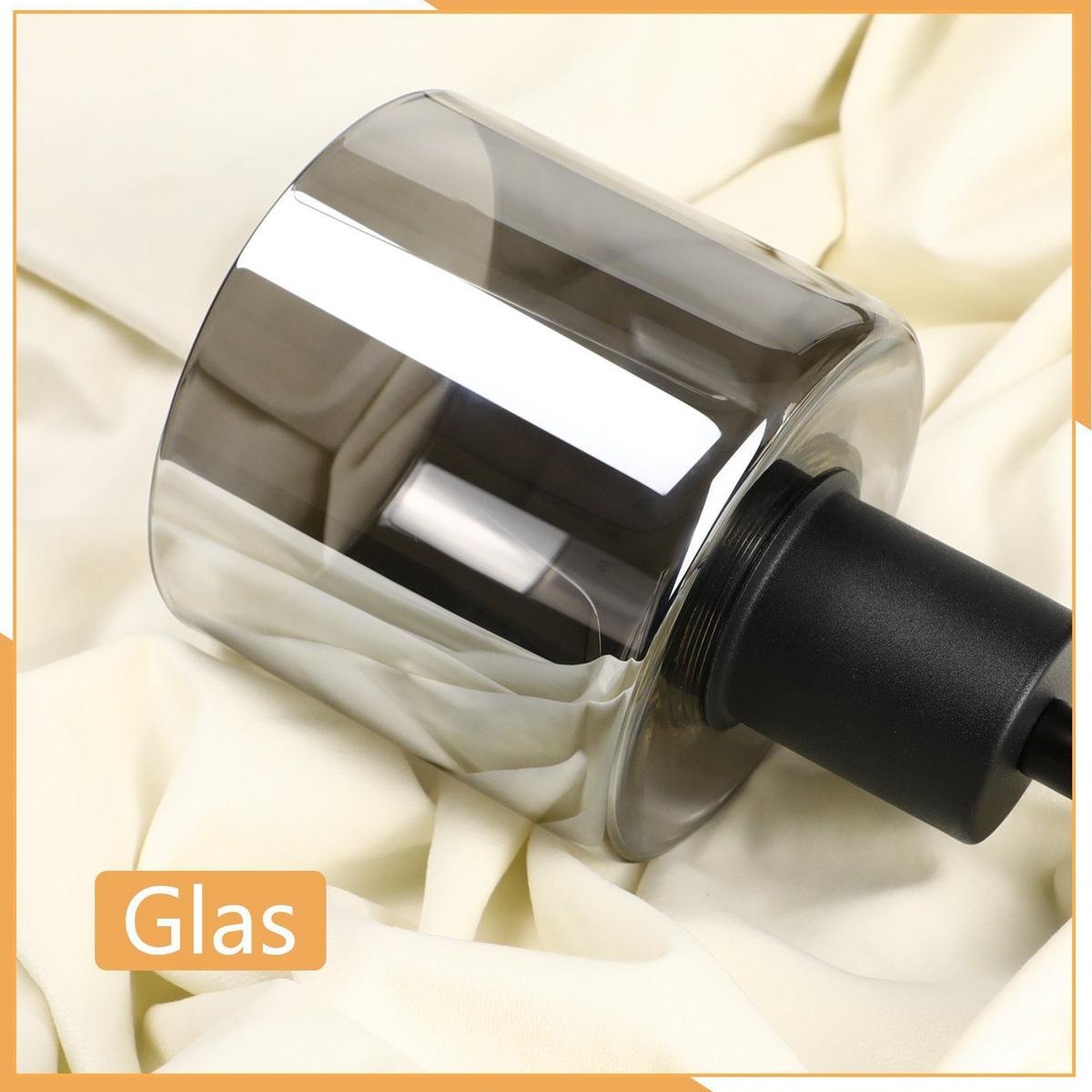 PENDELLEUCHTE Verena 11/11/195 cm - Grau, Glas (11/11/195cm) - Nettlife