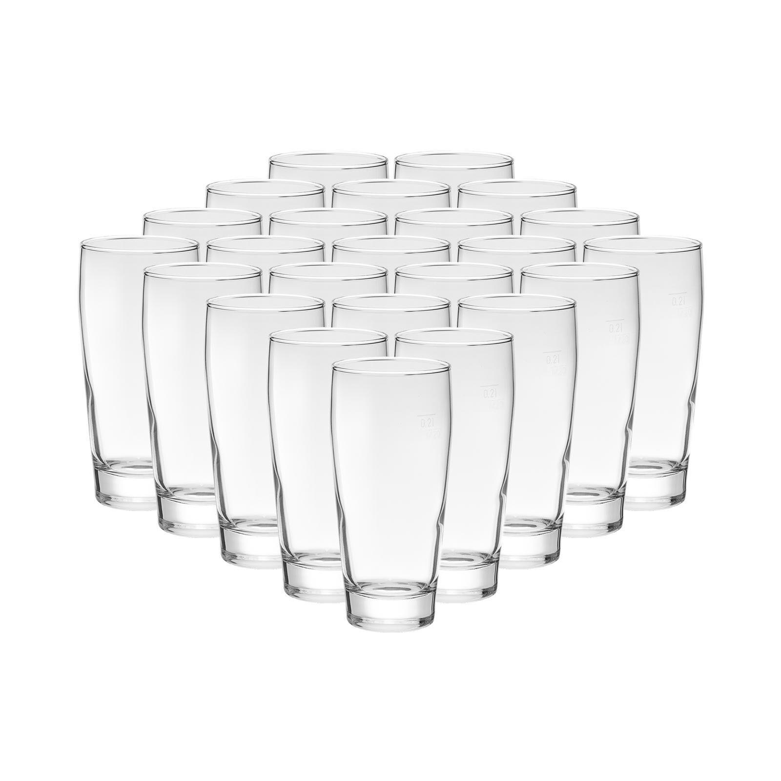 WILLI BECHER GEEICHT Willy transparent 0,2 l 24er Set - Transparent, Glas (0.2L) - Van Well