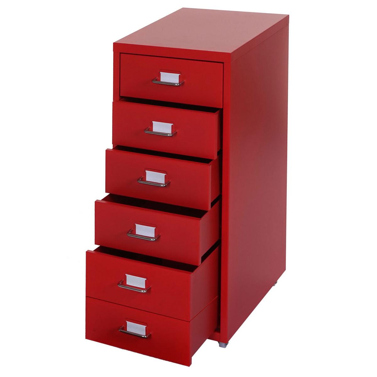 ROLLCONTAINER Rot - Rot, Metall (28/69/41cm) - MCW