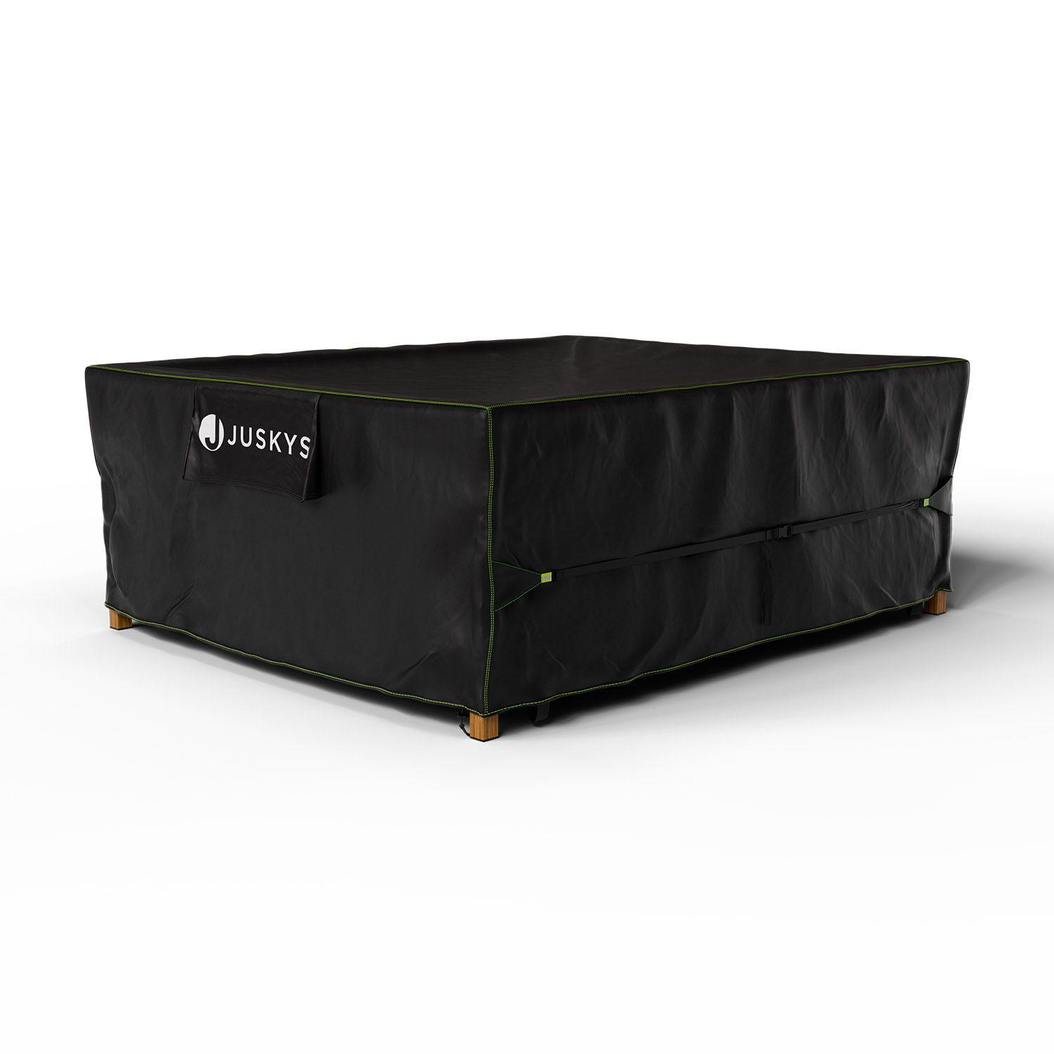 GARTENMÖBELABDECKUNG CoverSafe Pro schwarz - Schwarz, Kunststoff (190/80/240cm) - Juskys