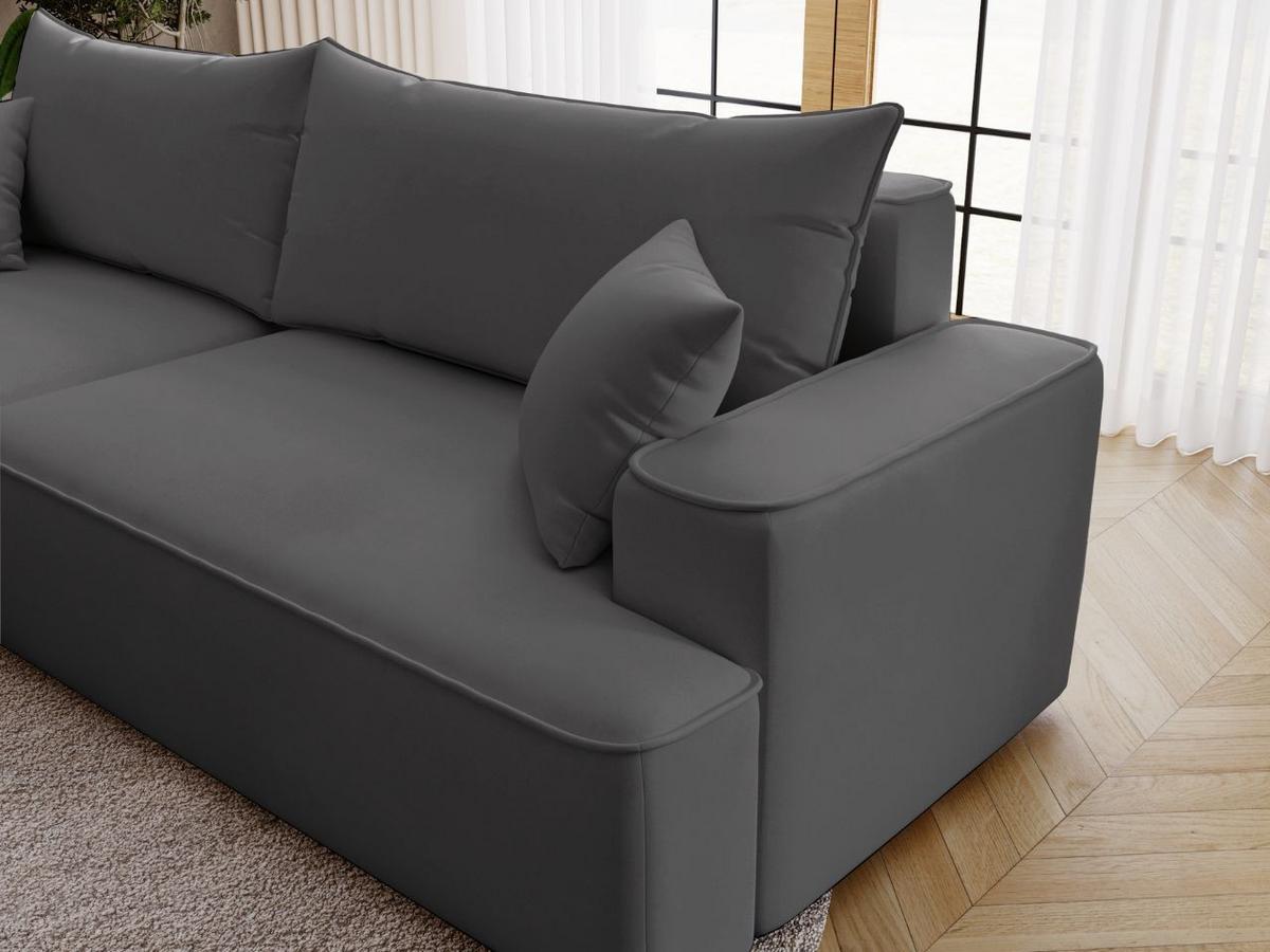 ECKSOFA California Grau Links - Grau, Holz/Textil (165/270cm) - Graingold