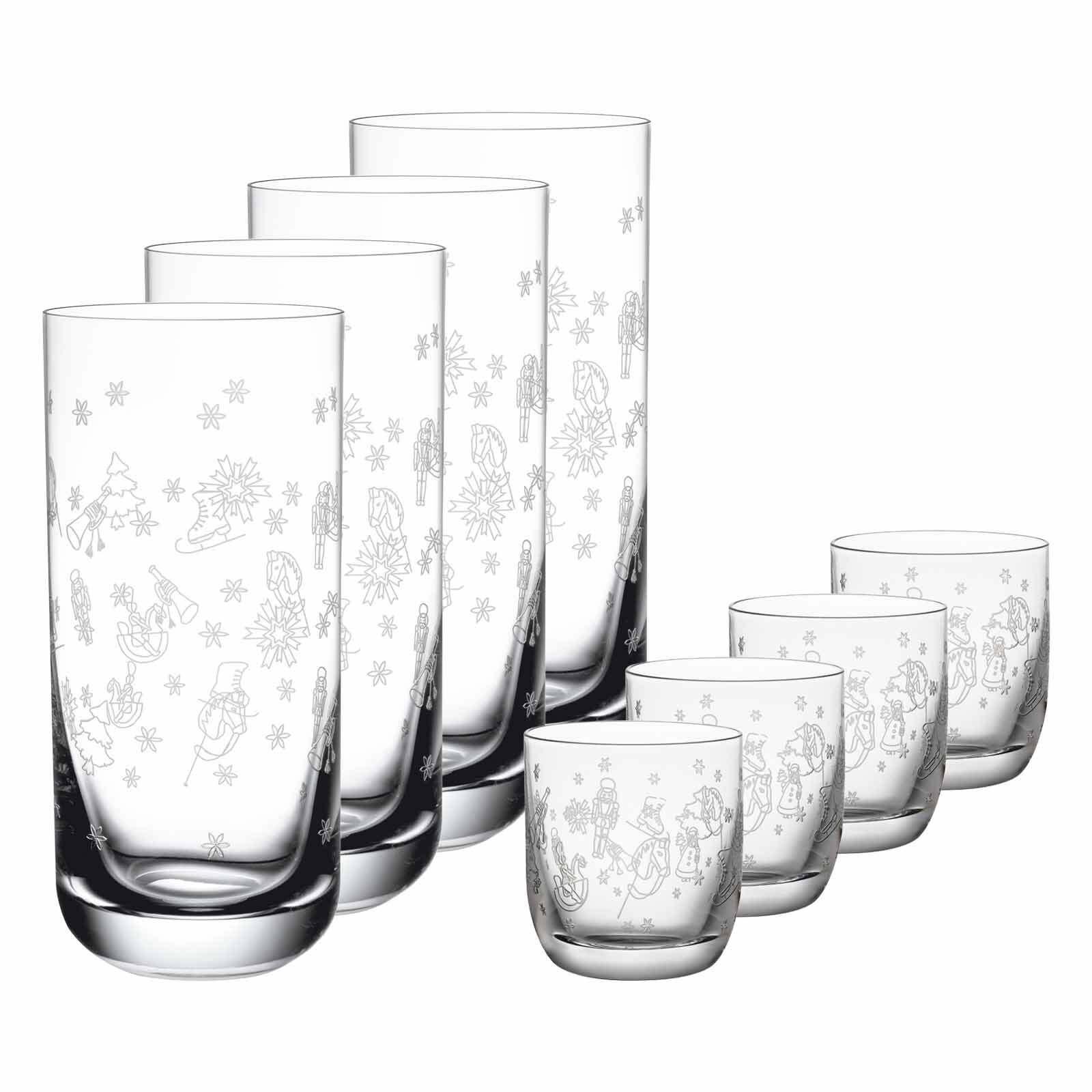 BARGLÄSER-SET Toy's Delight transparent 8-tlg. - Transparent, Glas - Villeroy & Boch