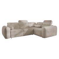 ECKSCHLAFSOFA Volare II, Seite: Rechts - Hellbraun, Holz/Textil (273/204cm) - MIRJAN24