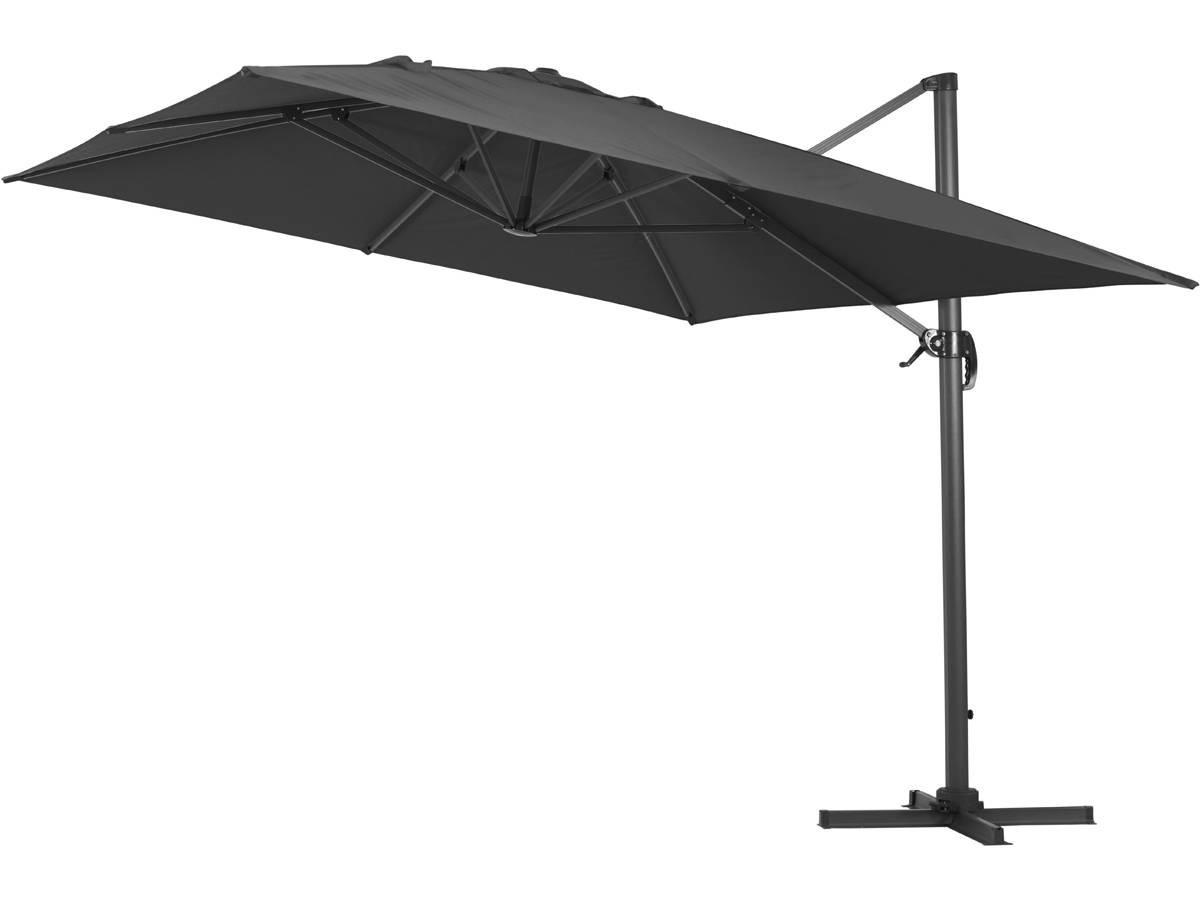 SONNENSCHIRM sun 4 Schwarz - Schwarz, Metall (400/300cm) - Habitat Garten