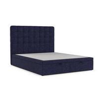 POLSTERBETT Celestia mit Stauraum 160/200 cm Marineblau im Alta Stoff - Schwarz/Dunkelblau, Holz/Holzwerkstoff (160/200cm) - AltaBeds