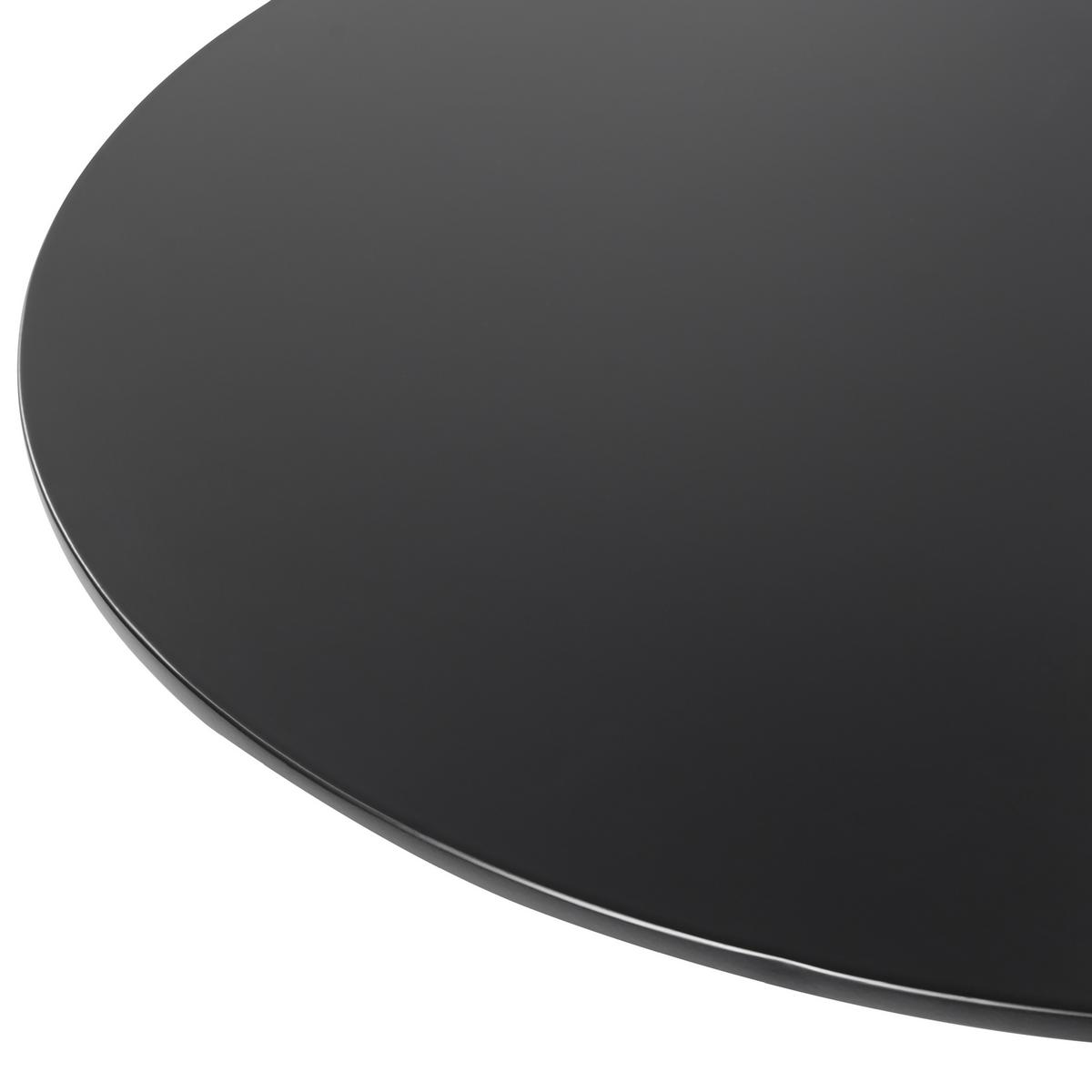 ESSTISCH 90/90/73 cm Schwarz Rund Boca - Schwarz, Holzwerkstoff (90/90/73cm) - Beliani