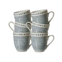 KAFFEEBECHER Natura Grau 320 ml 6er Set - Grau, Keramik (0.32L) - Ritzenhoff Breker