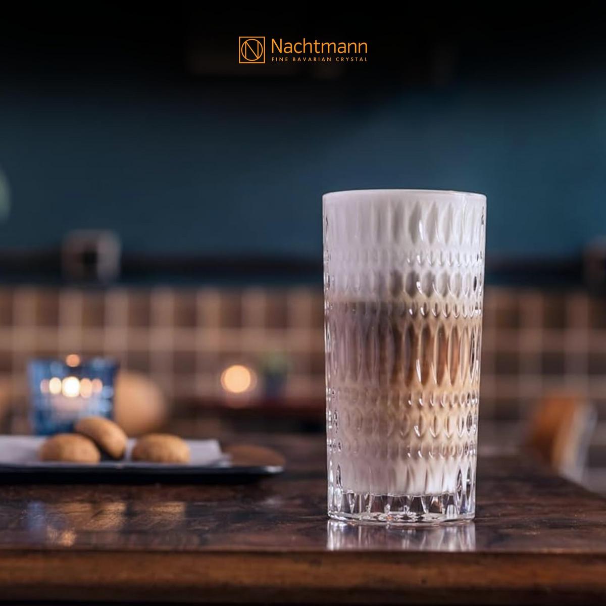 LATTE MACCHIATO GLÄSER Ethno Barista transparent 434 ml 2er Set - Transparent, Glas (0.434L) - Nachtmann