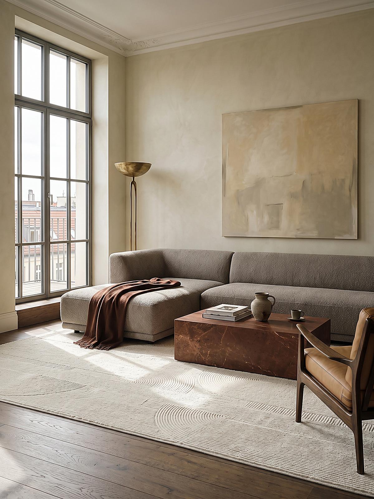 TEPPICH Kurzflor KASOS Waschbar Geometrisch Polyester Creme 120 x 170 cm - Creme, Textil (120/170cm) - KADIMA DESIGN