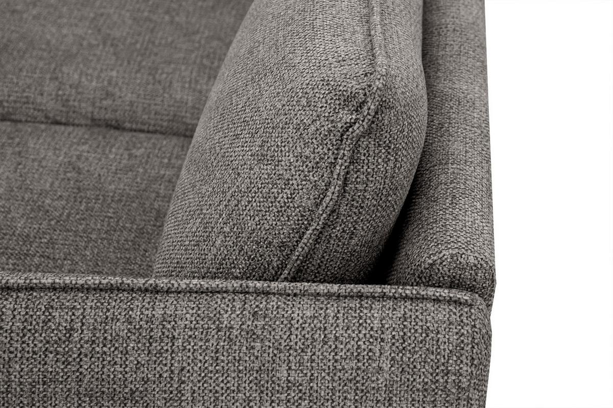 ECKSOFA HOSTEN 4-Sitzer, braun - Schwarz/Braun, Holzwerkstoff/Textil (158/269cm) - Wozimo