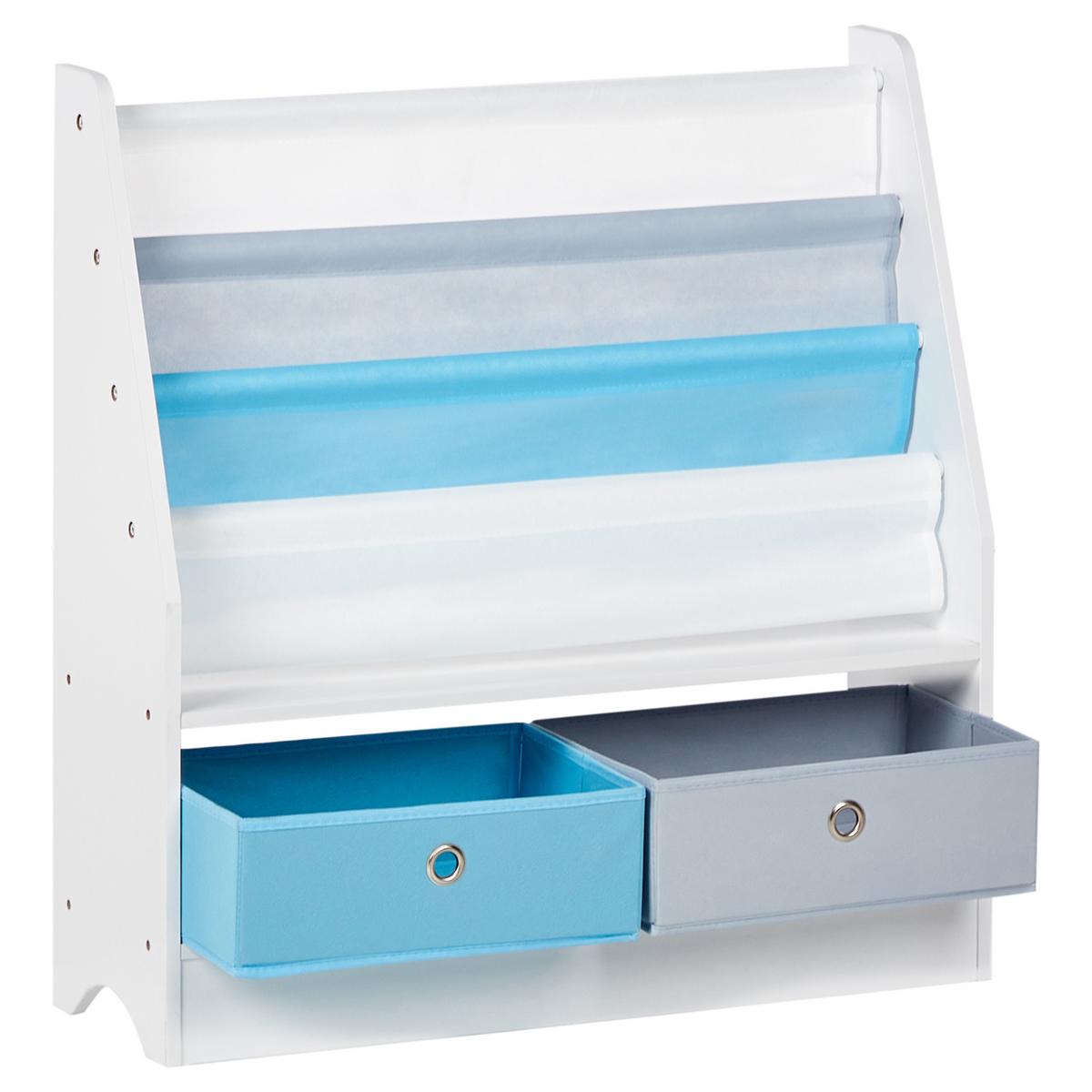 BÜCHERREGAL mit 3 Ebenen 74 cm Weiß Tumby - Weiß, Holzwerkstoff (77/74/23cm) - Beliani