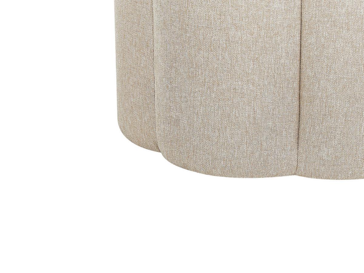 POUF Beige Tappen - Beige, Textil (39/45/39cm) - Beliani
