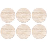 GLASUNTERSETZER Marmor - Steine - Sand - Textur Tischuntersetzer 10x10 cm - Sandfarben, Naturmaterialien (10/0.2cm) - MuchoWow
