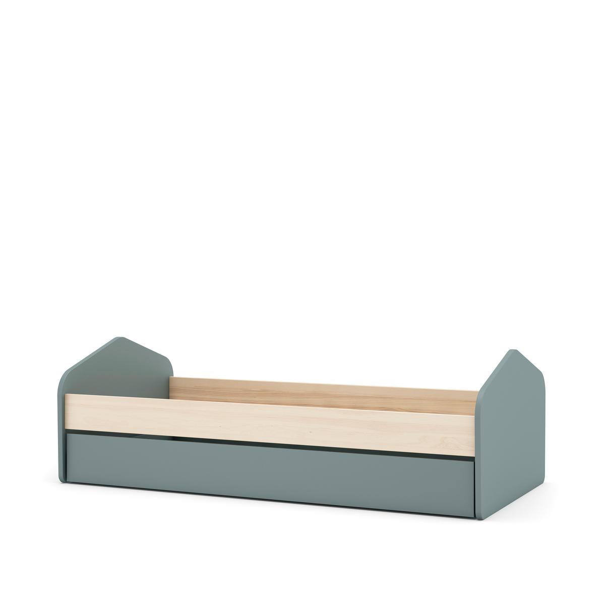 BETT Estefania Grün 205.4/100/65 cm - Grün, Holz (190/90cm) - Calicosy