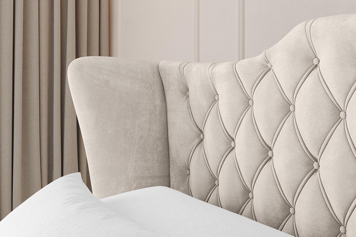 POLSTERBETT mit Bettkasten und Lattenrost, Boxbett ohne Matratze - MODY 120x200 Beige - Beige, Holzwerkstoff/Textil (120/200cm) - ALTDECOR