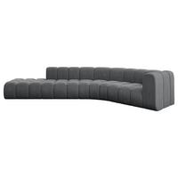 ECKSOFA modulares Sofa Tilmo-L1 - 399x194x70 cm Dunkelgrau - Dunkelgrau, Holzwerkstoff/Textil (399/194cm) - ALTDECOR