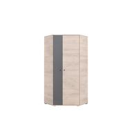 DREHTÜRENSCHRANK RAVENNA 90/190/90cm 2-türig Eichefarben - Eichefarben, Holzwerkstoff (90/190/90cm) - MASSENO