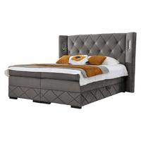 BOXBETT Focus Lux - H3 - Grau, Holz (180/200cm) - MIRJAN24
