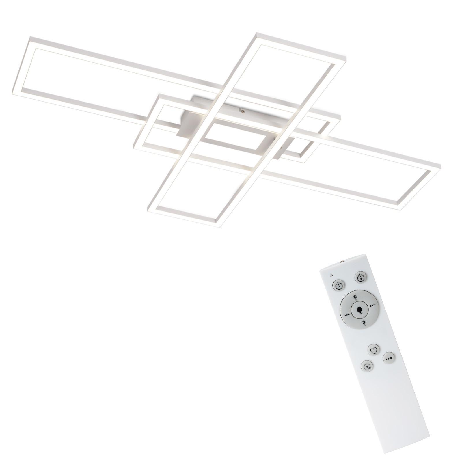 LED-DECKENLEUCHTE Lauren 99/70/7 cm - Weiß, Metall (99/70/7cm) - Nettlife