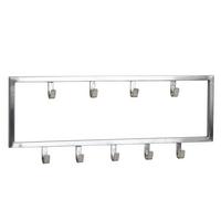 WANDGARDEROBE Metall Silber Modern poliert - Silberfarben, Metall (50/20/4cm) - KADIMA DESIGN