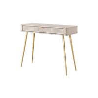 KONSOLENTISCH LANTANA 100,2/78/38 cm mit Schubladen, Beige - Beige, Holzwerkstoff (38/100.2/78cm) - MASSENO