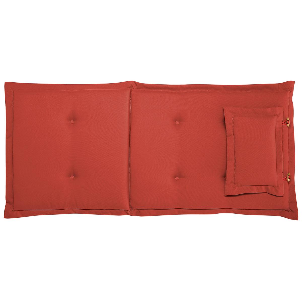 SESSELAUFLAGE Rot Maui - Rot, Textil (40/42/55cm) - Beliani