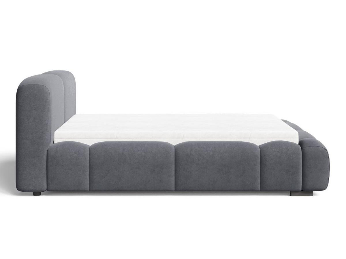 POLSTERBETT Aubi 160x200 Dunkelgrau - Dunkelgrau, Textil (160/200cm) - Graingold