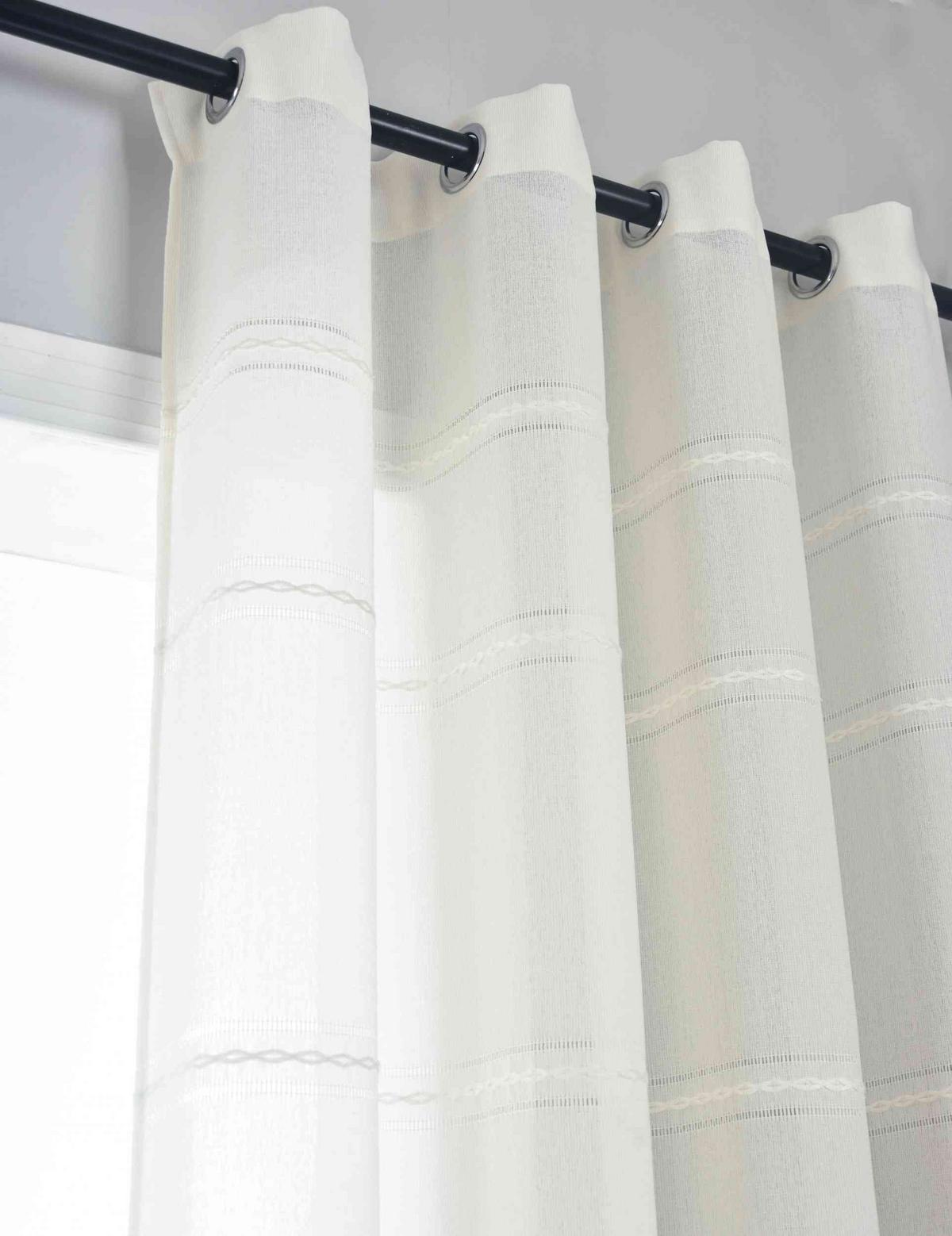 VORHANG 2ER SET »Leipzig« HxB 245x145 cm Natur - Naturfarben, Textil (145/245cm) - Gardinenbox