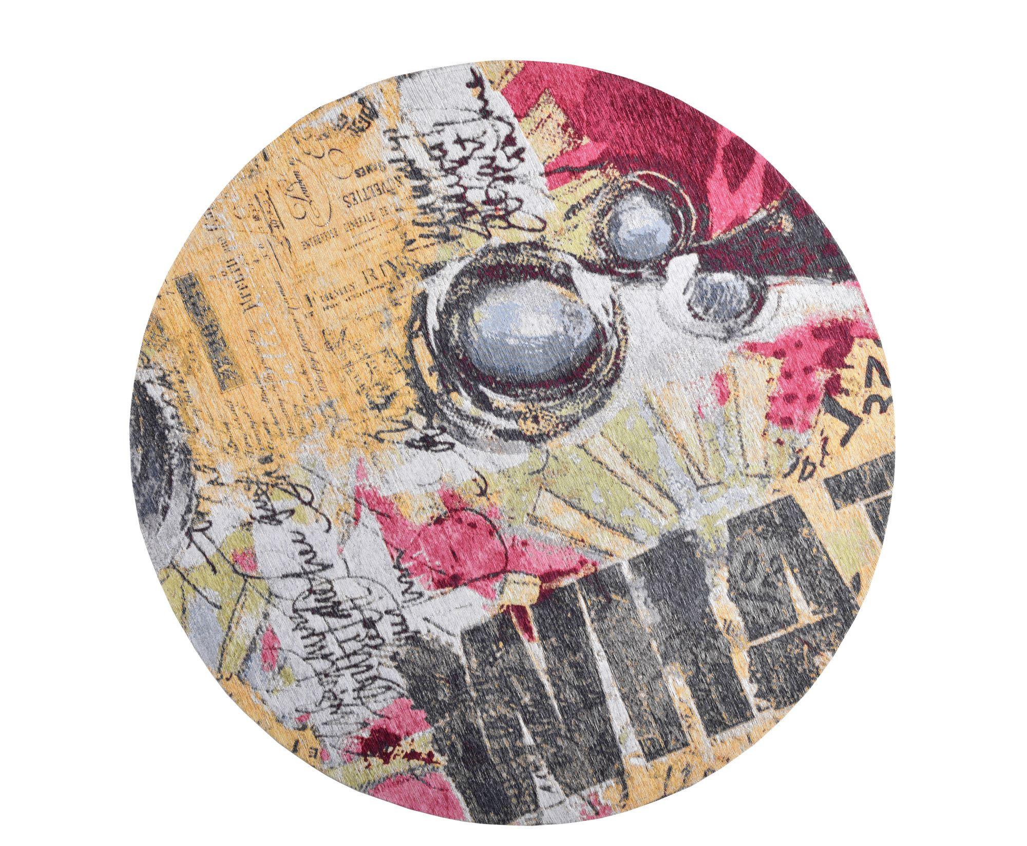 FLACHWEBETEPPICH Cosima 160x160 cm - Multicolor, Textil (160/160cm) - Gino Falcone