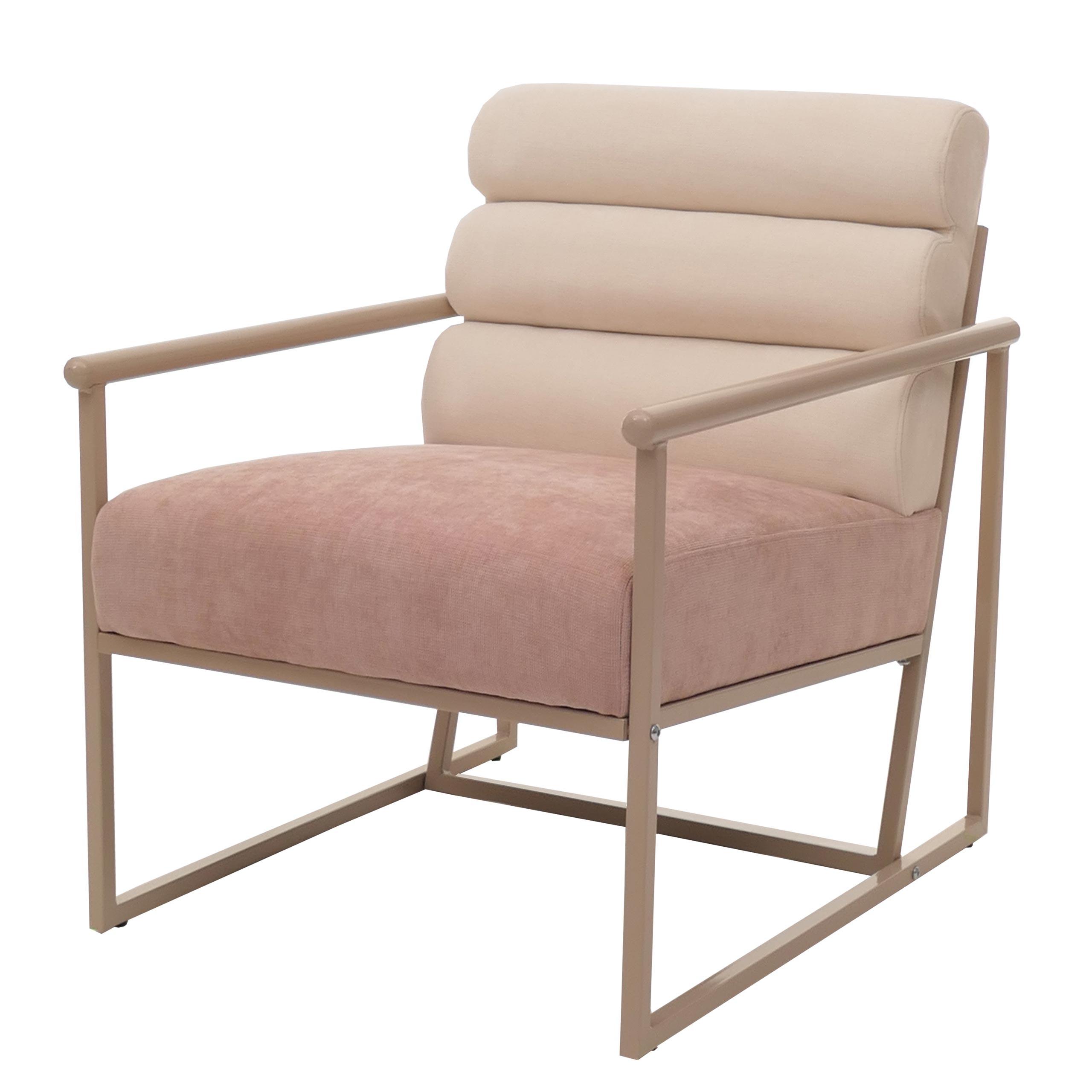 LOUNGE-SESSEL Rosé - Rosa, Textil (64/78/74cm) - MCW