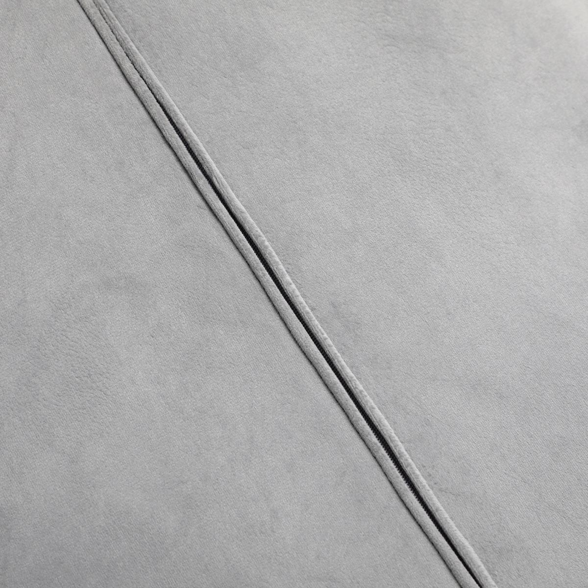 ESSZIMMERSTUHL, 4er-Set Küchenstühle, Essstuhl mit Rückenlehne, Samtoptik Grau - Grau, Kunststoff (65/87/46cm) - HOMCOM