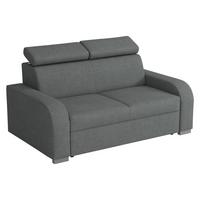 SOFA Oslo 2 - Dunkelgrau/Silberfarben, Holz/Kunststoff (170/85/100cm) - MIRJAN24