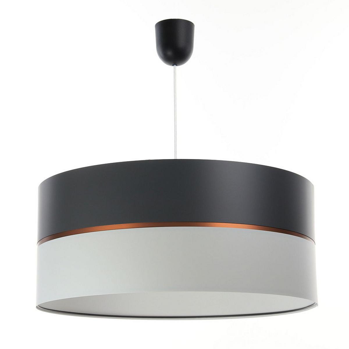 HÄNGELEUCHTE Grau 30/21 cm - Grau/Kupferfarben, Kunststoff (30/0.45/21cm) - ONZENO