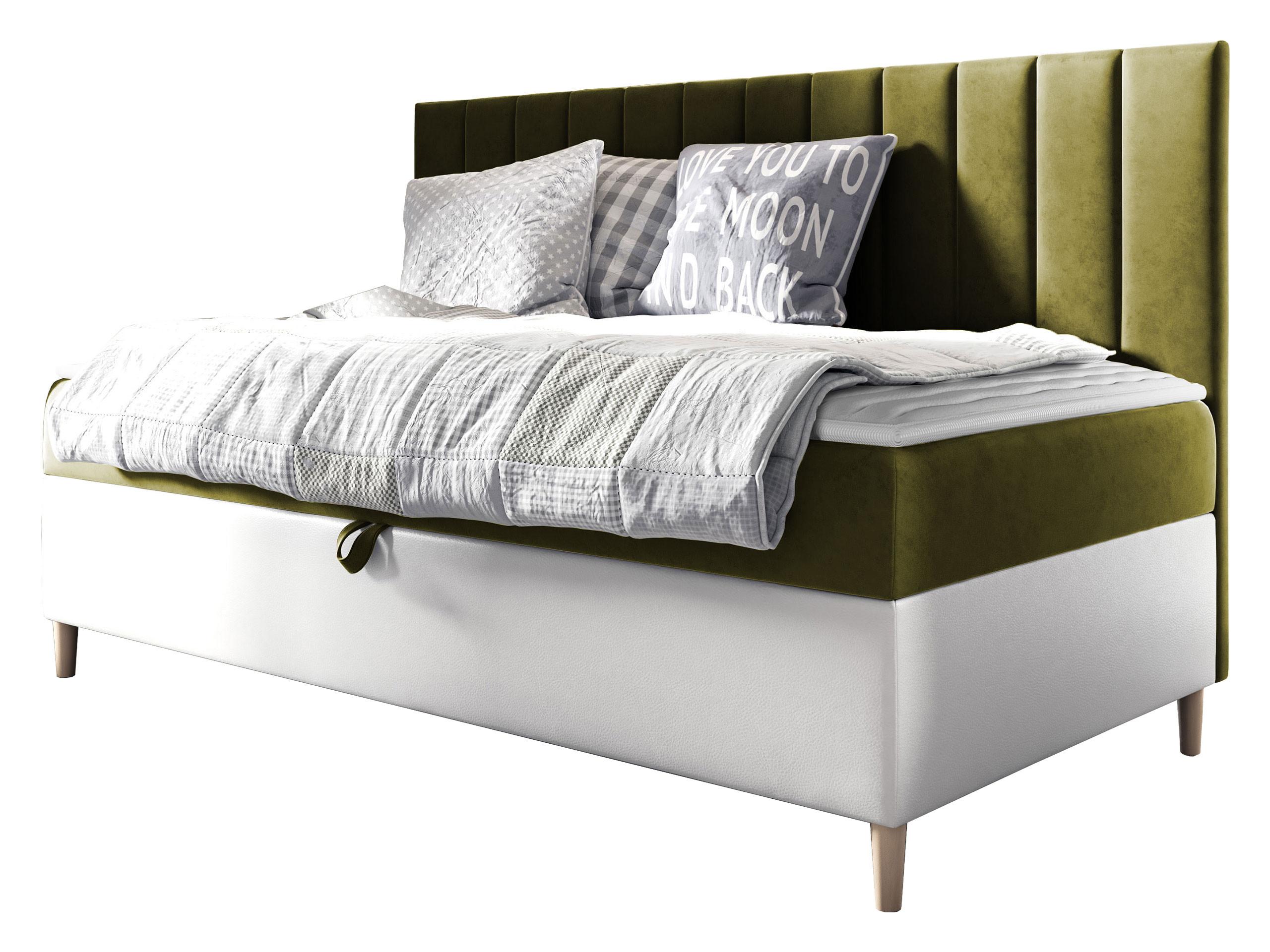 BOXBETT Maja Junior 2 - H3 - Weiß/Grün, Holz (90/200cm) - MIRJAN24