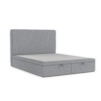 POLSTERBETT Hush mit Stauraum 120/200 cm Grau im Alta Stoff - Schwarz/Grau, Holz/Holzwerkstoff (120/200cm) - AltaBeds