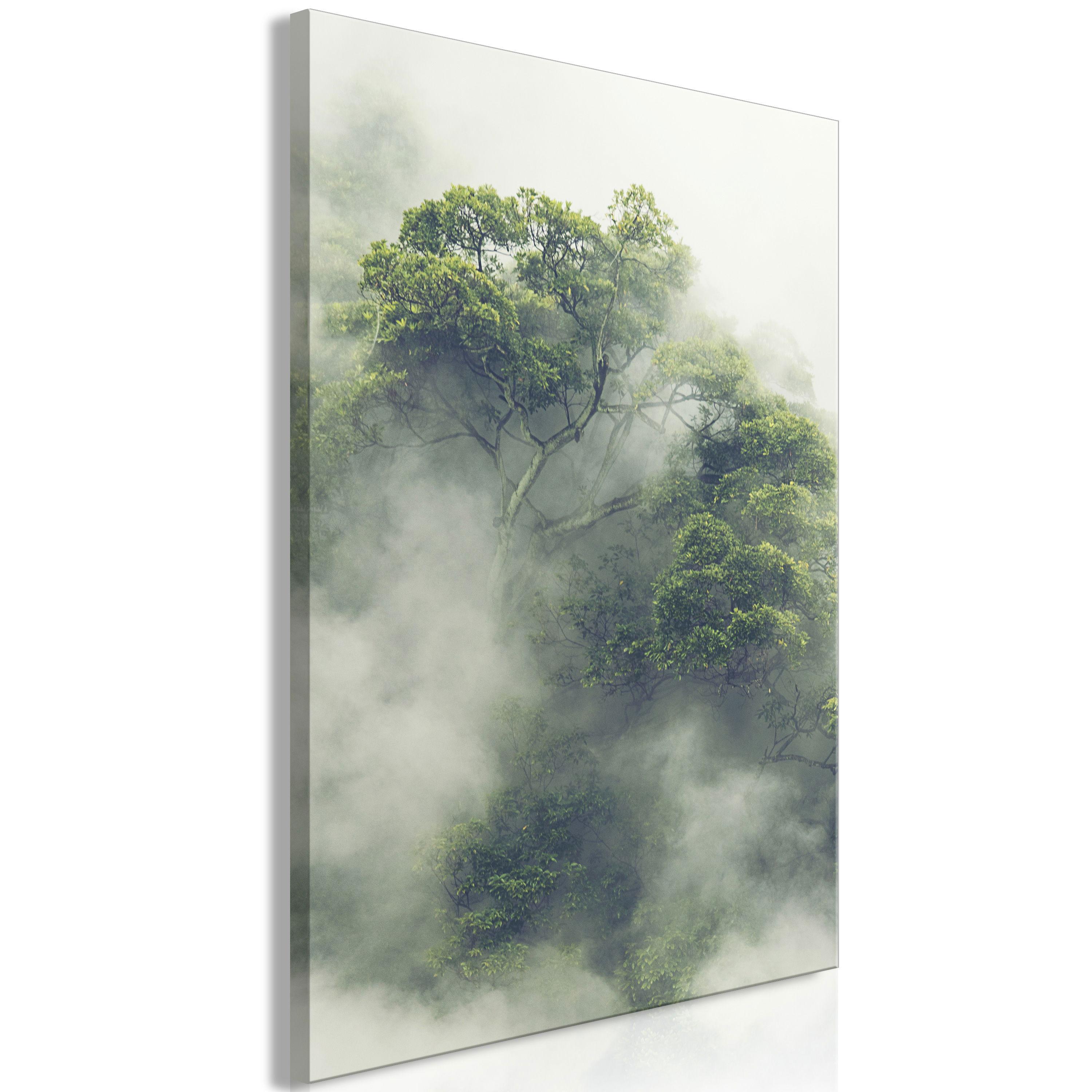 KUNSTDRUCK Grün 40/60 cm - Grau/Grün, Textil (40/60cm) - KUNSTLOFT