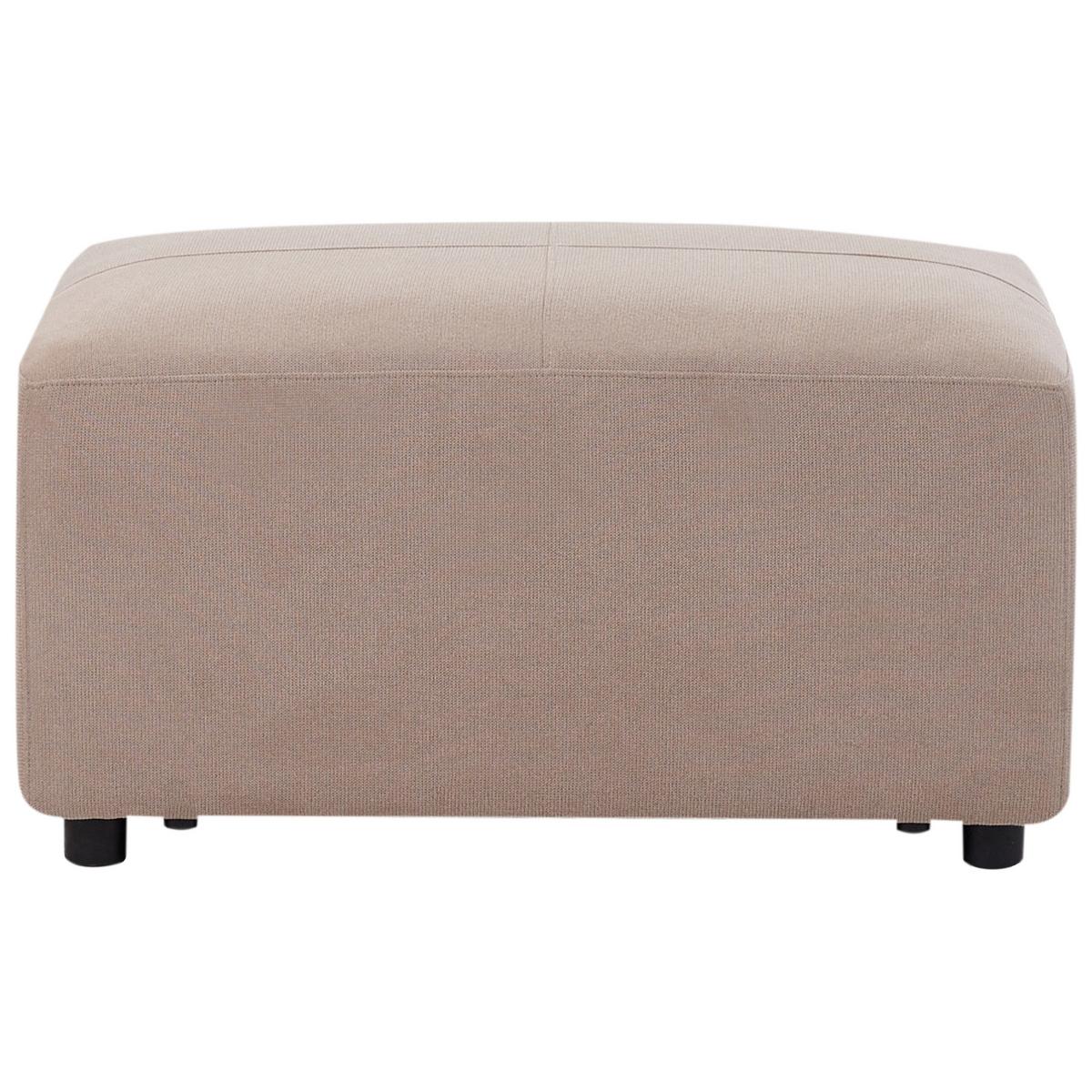 OTTOMANE Taupe Kohlo - Taupe/Schwarz, Textil (95/48/70cm) - Beliani