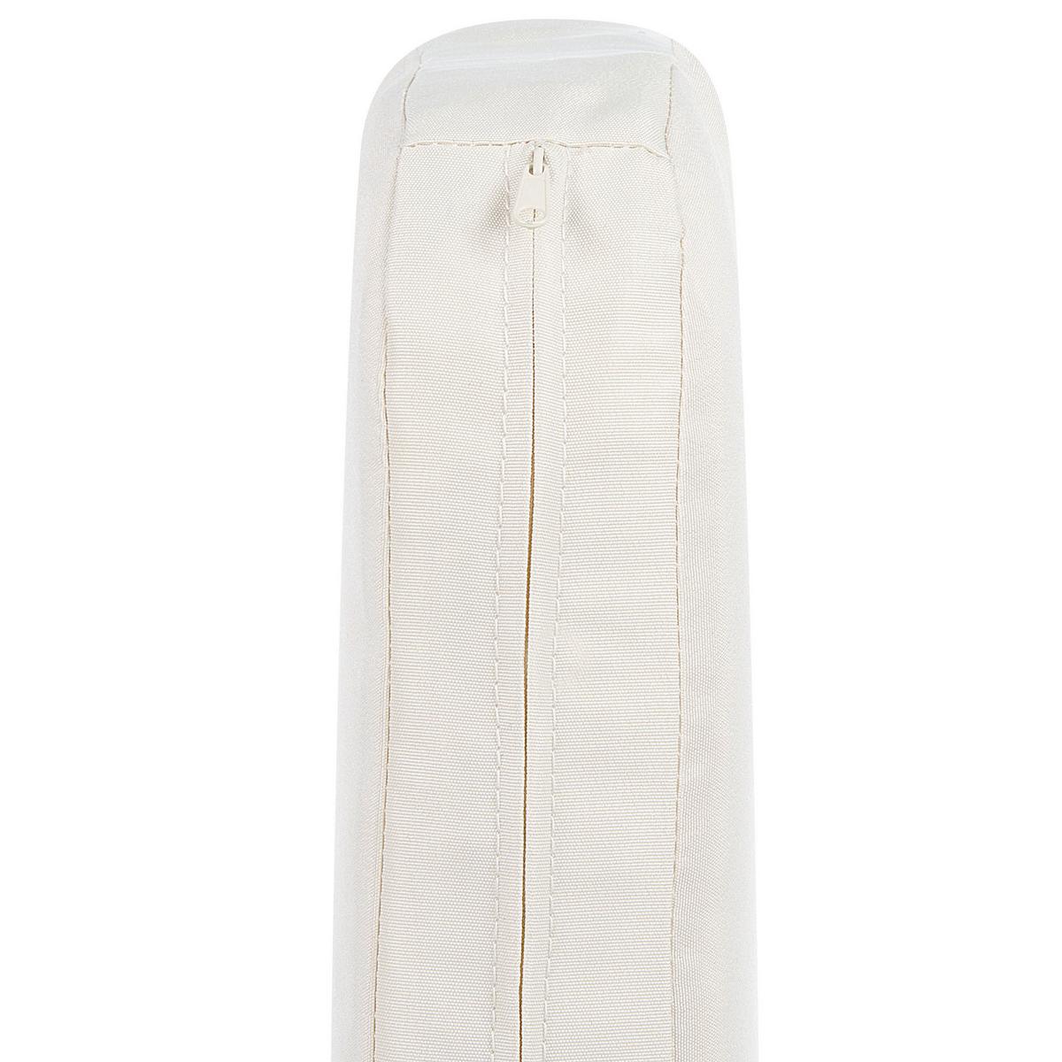 BALKONSET 2-Sitzer Rattan natürlich Auflagen hellbeige Gargano - Beige/Naturfarben, Kunststoff/Textil - Beliani
