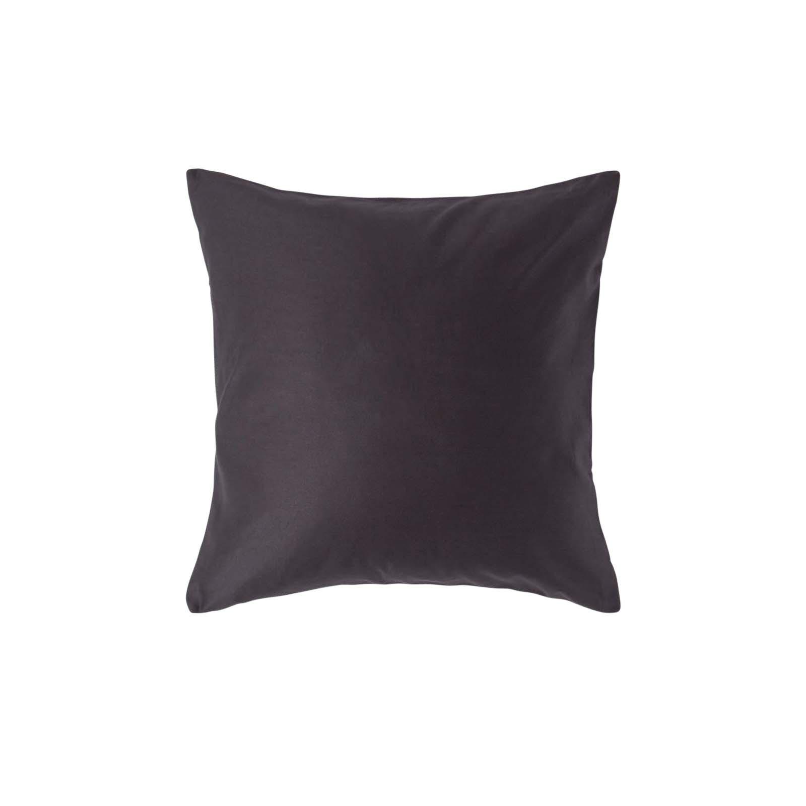 KISSENBEZUG Premium, Ägyptische Baumwolle, Fadendichte 1000 - Anthrazit, Textil (40/40cm) - Homescapes