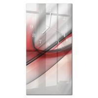 WANDUHR aus Glas 30x60 cm - Abstraktion - Multicolor, Glas (30/60/0.4cm) - TULUP